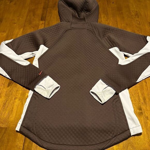 Nike Thermal Shield Womens Quilted Brown and Purple Athletic Jacket Size Medium - Picture 12 of 16